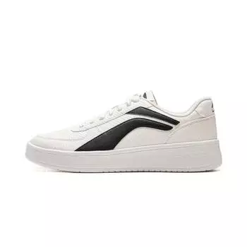 Li-Ning Versatile Lightweight Comfortable Slip-Resistant Durable Casual Low-Top Sneakers Men sneakers Cloud-White Black AGCV141-4 39