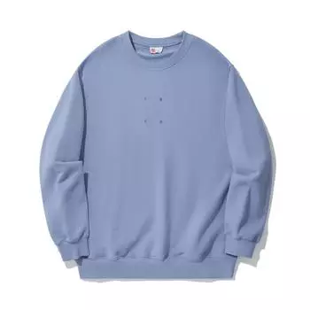 Li Ning Vital Series Sports Fashion Solid Color Круглый вырез Пуловер Толстовка Унисекс Толстовка Приглушенный-серо-синий AWDU329-1 XL