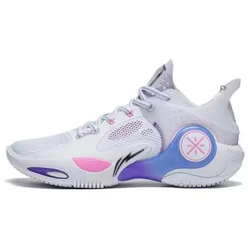 Li-Ning Wade Fission 8 Wing Vein мужские кроссовки белый синий фиолетовый ABPT029-11