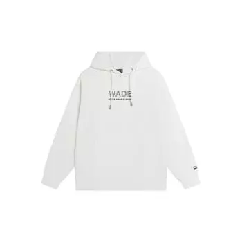 Li-Ning Свитшот Wade Series Alphabet с геометрическим узором и длинными рукавами, унисекс, топы цвета Off-White AWDS817-2 XL