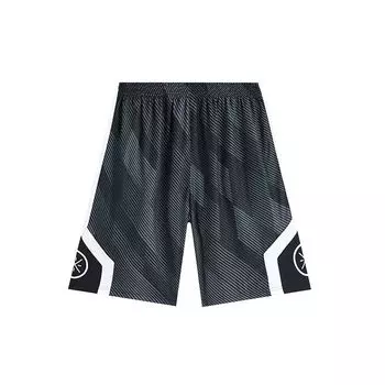 Li Ning Wade Series повседневные шорты с цветными блоками мужские шорты черные AAPS129-1 S