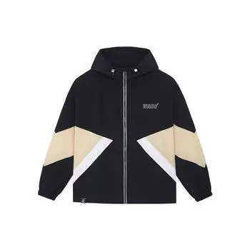 Li-Ning Wade Series с буквенным принтом и логотипом, свободная толстовка с капюшоном на молнии, мужская куртка, разноцветная, AFDSC41-1