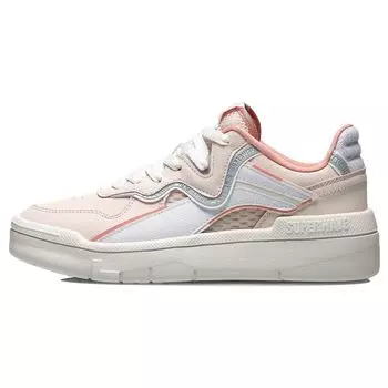 Li-Ning Wave Superwave Lite Розовые абрикосовые женские кроссовки Standard-White AGCR048-2 35