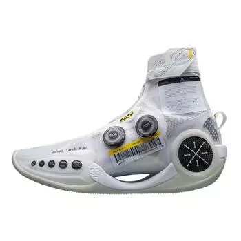 Li-Ning Way of Wade 9 Infinity Test R1 Мужские кроссовки Белый Черный Желтый ABER003-7 47
