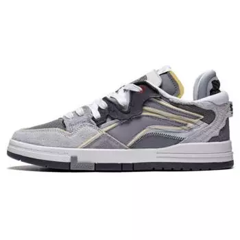 Li Ning We I Pro Удобные повседневные нескользящие низкие кроссовки для скейтбординга Мужские кроссовки Антарктида-серые AECT033-1 44