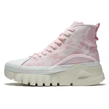 Li Ning We Wo Boot Trendy High-Top Sports Casual Shoes Women Sneakers Pink AZGS004-2 38