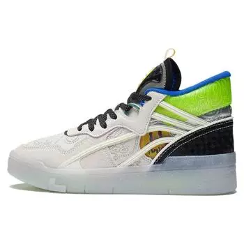 Li Ning We Wo Mid Party Slip прочные высокие скейт-кеды женские скейт-кеды белые черные синие AGCS284-1 36