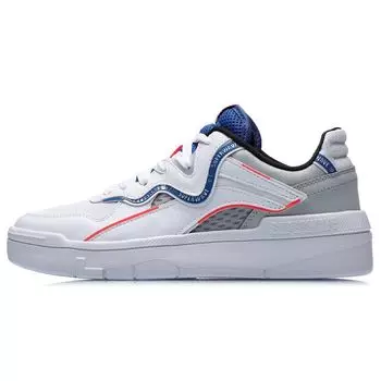 Li Ning We Wo SPWV Lite удобные универсальные низкие кроссовки мужские кроссовки белые синие AGCR037-4 44