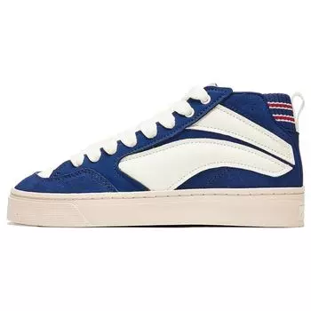 Li Ning Wei Wu 180 VNTG удобные универсальные нескользящие износостойкие кроссовки для скейтбординга мужские кроссовки сине-белые AECT051-1 43