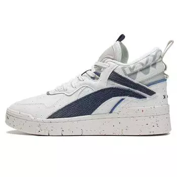 Li Ning Wei Wu удобные кроссовки средней высоты женские кроссовки белоснежные AGCS106-2 36