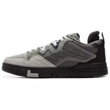 Li Ning Weiw Pro Special Story Edition Удобные Универсальные Нескользящие Прочные Низкие Кеды Мужские кроссовки Серый Черный AEPV019-1 41