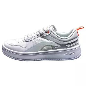 Li-Ning Weiyu Lite Удобные повседневные нескользящие низкие кроссовки для скейтбординга Женские кроссовки Белые AGCT190-1 35