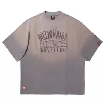 Li Ning X Billionaire Boys Club Коллаборация Серия Скейтборд Принт с надписью Свободный крой Круглый вырез Короткий рукав Мужская футболка Дымчато-серый AHSUC11-1 L