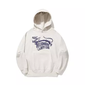 Li Ning X Billionaire Boys Club Коллаборация Серия Ежедневное Процветание Узор Года Дракона Логотип с Буквами Принтованная Толстовка Унисекс Худи Серый AWDU669-1 XXL