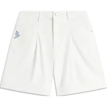 Li Ning X Disney Collaboration Stitch Series однотонные шорты средней посадки удобные дышащие прямые повседневные шорты женские шорты AKSU326-1 S