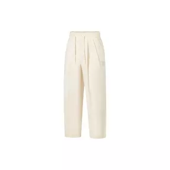 Li Ning X Jackie Chan Collaboration Kung Fu Series Solid Color Straight Loose Casual Pants Men pants Paper-White AKXT033-2 M