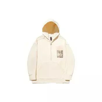 Li Ning X Jackie Chan Collaboration свободный крой толстовка с принтом унисекс толстовки Paper-White AWDT669-2 M