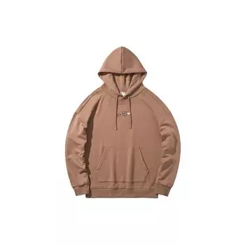 Li Ning X Line Friends Collaboration Casual Loose Hoodie Unisex hoodies Brown AWDQB00-1 XL