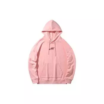 Li Ning X Line Friends Collaboration Повседневная свободная толстовка с капюшоном Унисекс толстовки Розовый AWDQB00-2 M