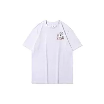 Li-Ning Футболка с коротким рукавом X Line Friends Joint Collection с узором унисекс, топы белые AHSQ870-2 L