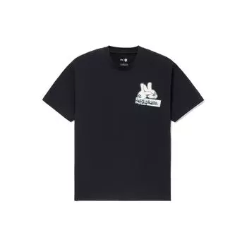 Li-Ning X OG_SLICK SS22 Свободная футболка с принтом граффити и круглым вырезом, мужские топы, черный AHSS057-2 XS