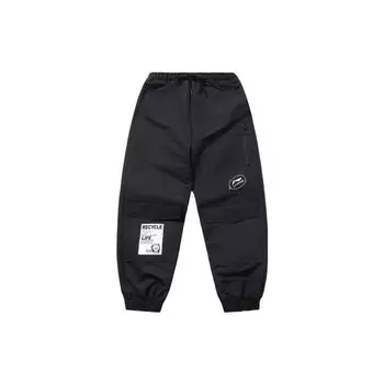 Li Ning X Panda Collaboration Outdoor Leisure Series Эластичные спортивные брюки женские брюки черные AYKP266-1 XL