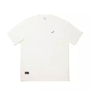 Li Ning X Staple Серия Коллабораций Футболка с Круглым Вырезом Удобная Повседневная Универсальная с Принтом Букв Мужские Футболки Молочно-Белый AHSV713-1 2XL