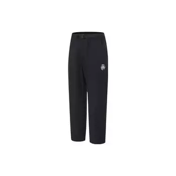 Li Ning X Steven Harrington Collaboration Letter средней посадки прямые повседневные брюки мужские брюки черные AKXT119-1 L