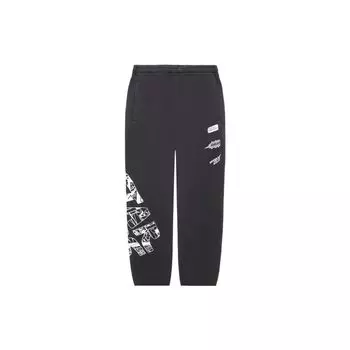 Li-Ning X Звездные войны с буквенным принтом и принтом, свободные повседневные спортивные штаны, мужские брюки, черные AKLS477-1 M