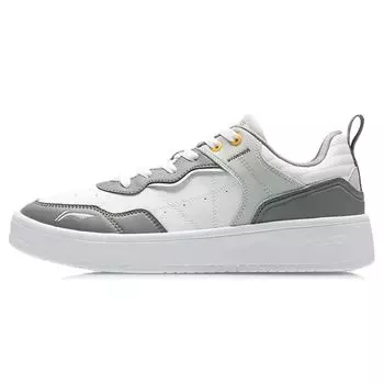 Li Ning Xian Chu прочные дышащие низкие кроссовки для скейтбординга мужские кроссовки белые серые AGCR315-4 39