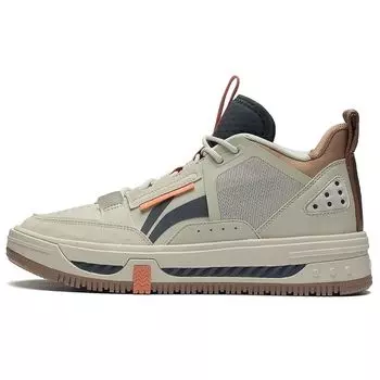 Li Ning Xing Chuan V1.5 противоскользящие амортизирующие высокие кроссовки для скейтбординга мужские серые AGCS239-2 39