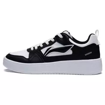 Li Ning Xingchu 2.0 удобные нескользящие износостойкие низкие кроссовки для скейтбординга мужские кроссовки черные белые AGCT337-3 40