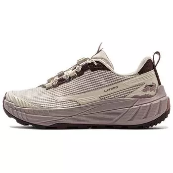 Li-Ning Yijie Lite 2.0 Comfortable Trendy Versatile Slip-Resistant Durable Low-Top Hiking Shoes Women Hiking Shoes Beige AHTV004-2 35