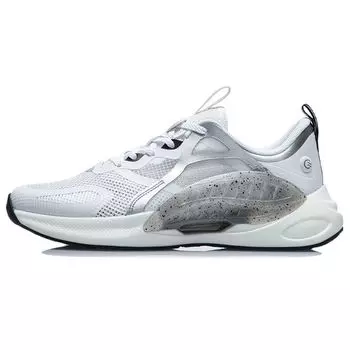 Li Ning Yixing Ткань TPU Cool Амортизация Нескользящие Износостойкие Дышащие Легкие Низкие Спортивные Повседневные Туфли Мужские Кроссовки AGLR037-2 44