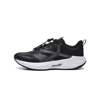Li Ning Young20 легкие удобные нескользящие амортизирующие дышащие низкие кроссовки для бега детские кроссовки черные серые YKFT046-3 39