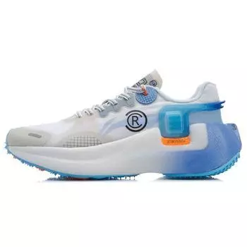 Li Ning Youxia Essential Elastic Sports Удобные низкие кроссовки для бега унисекс сине-белые ARHR041-1 40