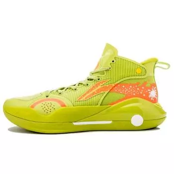 Li Ning Yu Shuai 15 Баскетбольные кроссовки Мужские кроссовки Оранжево-зеленый ABAR043-3 41