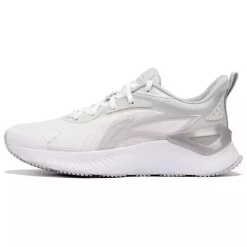 Li Ning Yue Ying 3.0 удобные универсальные амортизирующие прочные дышащие низкие кроссовки для бега женские кроссовки белые серые ARHU024-4 35