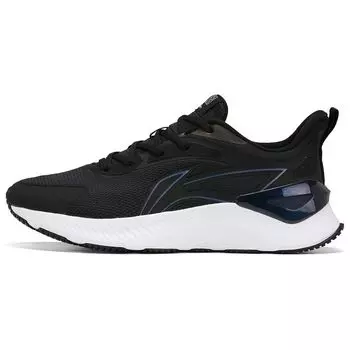 Li Ning Yue Ying 3.0 удобные простые амортизирующие нескользящие износостойкие дышащие низкие кроссовки мужские кроссовки черные серебристые ARHU023-1 43