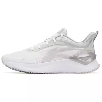 Li Ning Yue Ying 3.0 удобные простые амортизирующие износостойкие дышащие низкие кроссовки мужские кроссовки белые серые ARHU023-4 44