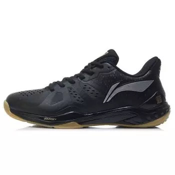 Li Ning Yun Ting Профессиональные нескользящие износостойкие кроссовки для бадминтона Мужская обувь черного цвета AYAR033-3 40