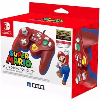 Лицензированный контроллер Hori Classic для Nintendo Switch Mario Switch [продукт Nintendo] [совместимый с Nintendo]