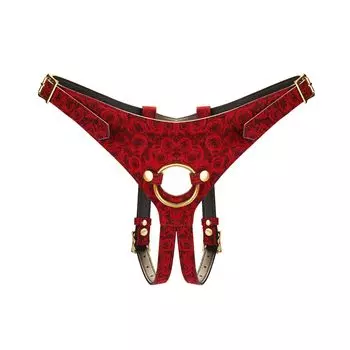 Liebe Seele Bondage Series Black Rose Pattern Популярные товары SM Restraint Натуральная кожа Коровья кожа Королева Роскошь Косплей Restraint Play Ukiyo-e (Упряжь)