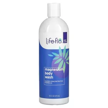 Life-flo, Магниевый гель для душа, рассол хлорида магния, 16 жидких унций (473 мл)