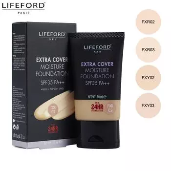 Lifeford Paris Extra Cover Moisture Foundation SPF35 PA++ 30 мл. FXR02-FXR03 FXY02-FXY03 - Тайская косметика FXR02
