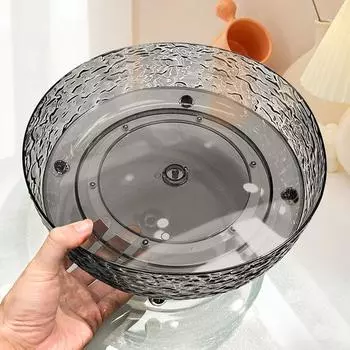 Light Luxury Fruit Tray Home Living Room Coffee Table Fruit Tray Rotating Dried Fruit Tray New High-end Candy Snacks Placement Tray
