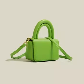 Light Luxury Simple Small Square Bag Women Summer New Fashion Single Shoulder Crossbody Phone Bag PU Soft Face Handbag Mini(Max Length<20cm)