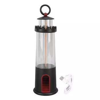 Lighthouse Light 2200K Мягкий теплый свет USB зарядка портативный кемпинговый фонарь с магнитным основанием чёрный