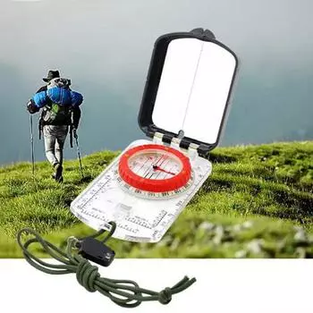 Lightweight Camping Compass Waterproof Fluorescent Ring Compass Mountaineer Compass