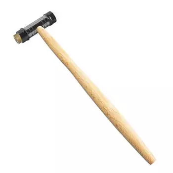 Lightweight Double Head Hammer Suitable for Watchmakers Jewelry and Instrument Repair Wood Handle Home Professional Use